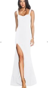 NWT/ DRESS THE POPULATION/ Estella Dress / Off White / XS